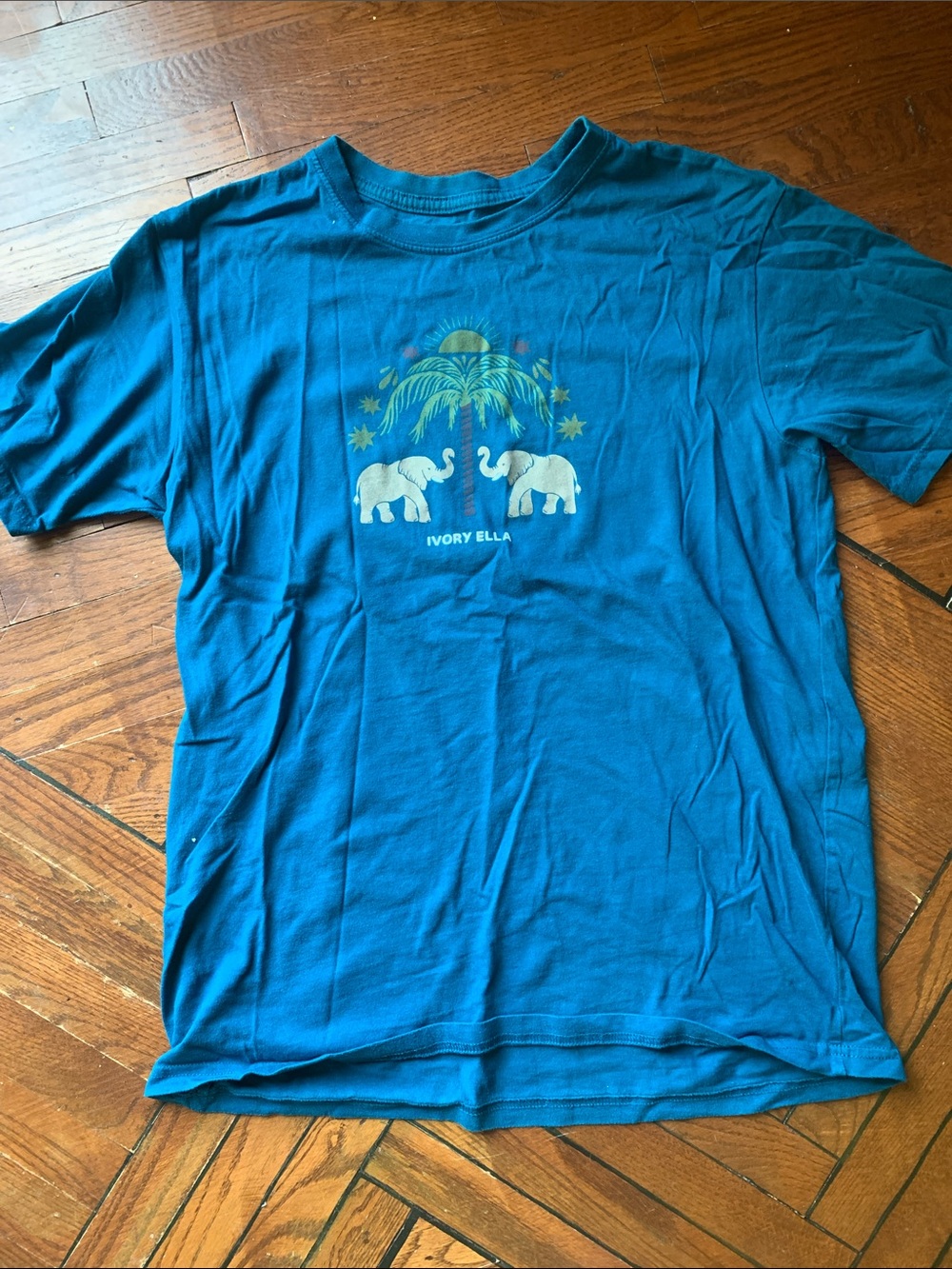 Ivory Ella Blue Short Sleeve Tee Shirt - Picture 2 of 2